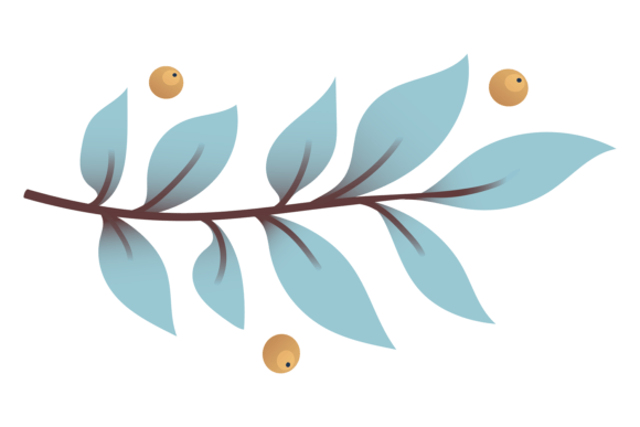 Branch Decorative Element. Elegant Botan: A Designer’s Go-To Botanical