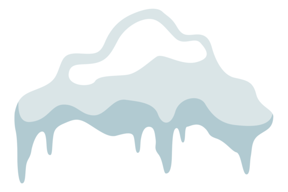 Decorative Snow Cap: A Winter Icon for Frozen Designs
