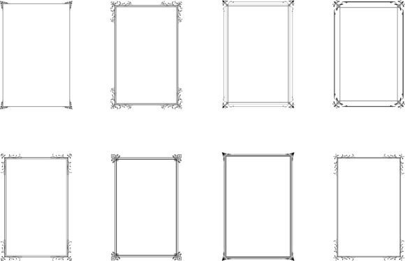 Elevate Projects with Bundle of Decorative Frames. Set 4