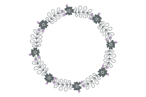 Flower Decorative Frame: Botanical Elega for Designers