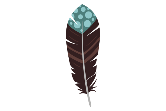 Ink Feather: Decorative Bird Plumage Wit in Modern Design
