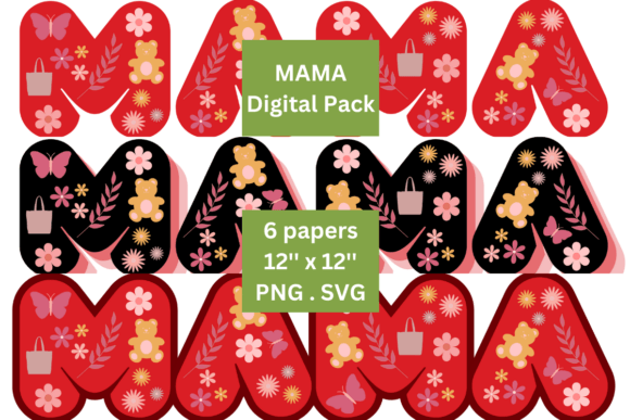 MAMA Decorative Digital Papers: A Bold Statement for Modern Creators
