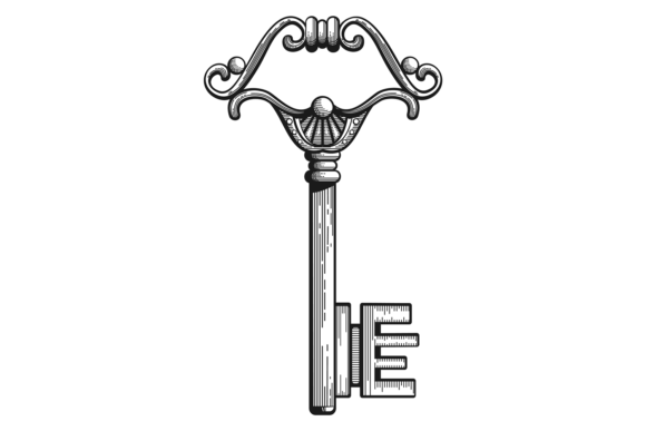 Medieval Key: Vintage Decorative Safety for Authentic Branding