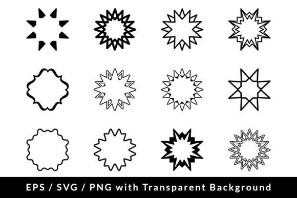 Multi Pointed Star Decorative Set SVG: Beyond the Font