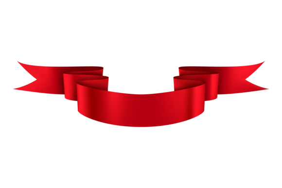 Red Textile Ribbon Mockup: Decorative Silk Tape Design