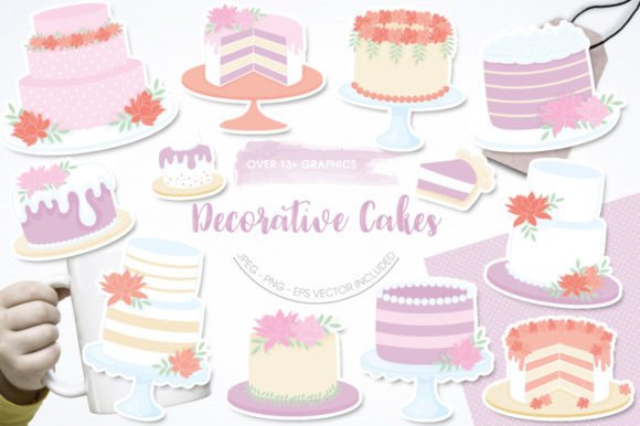 Sweeten Your Designs with Decorative Cakes 1 Graphics