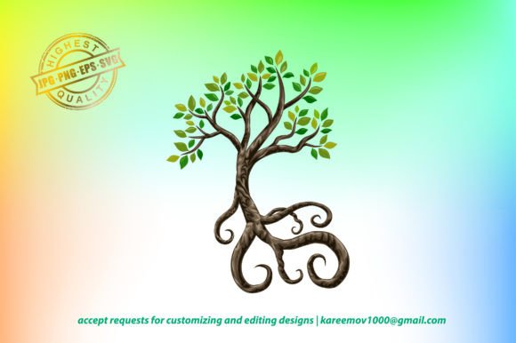 Tree Logo, Decorative Attractive Tree: A Design Asset for Growth